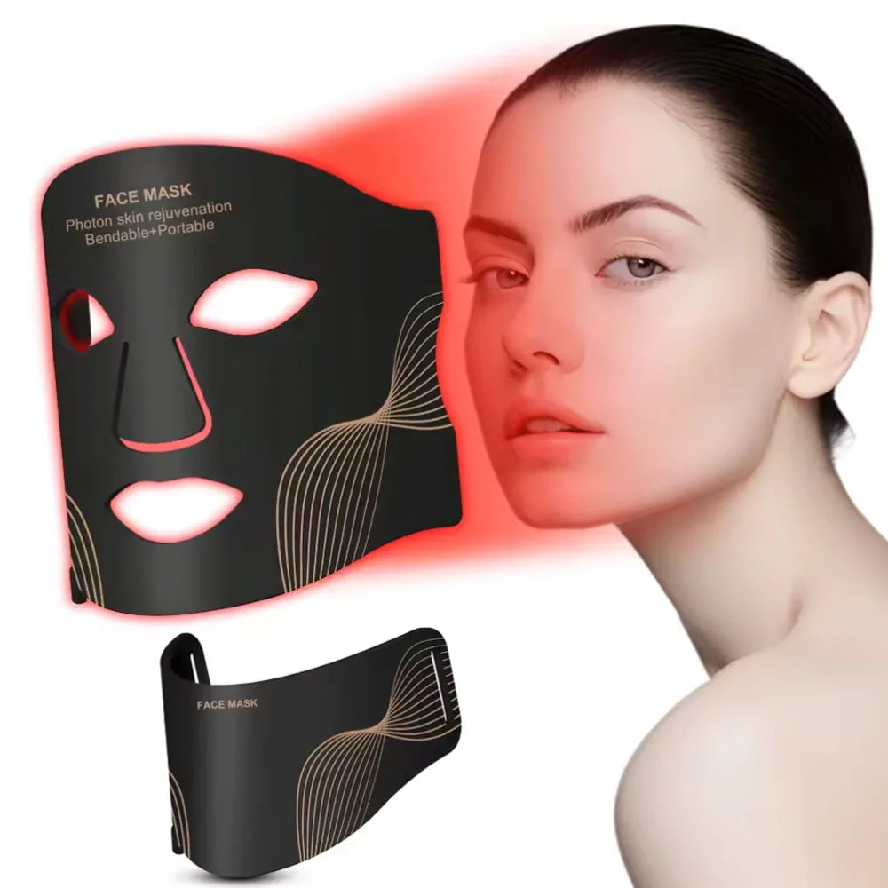 Red Light therapy Mask 460nm 660nm 850nm LED Beauty Devices Face Instrument Rejuvenation Skin Anti Aging Wrinkle Skin Repair😍