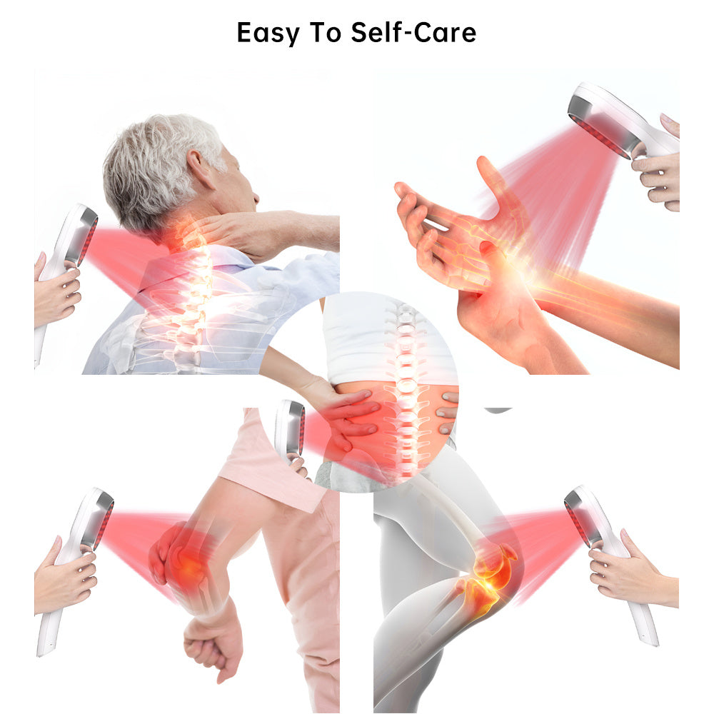 Dernox Handheld Physiotherapy Lllt-808 Red Light Treatment Body Pain Relief Medical Infrared Cold Laser Therapy Device😍