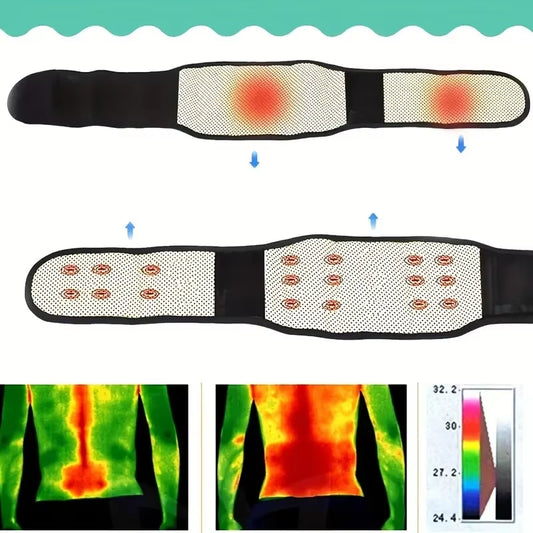 20 Magnets Adjustable Self-heating Magnetic Therapy Back And Waist Support Belt, Waist Massage Belt Sports Support Belt😍