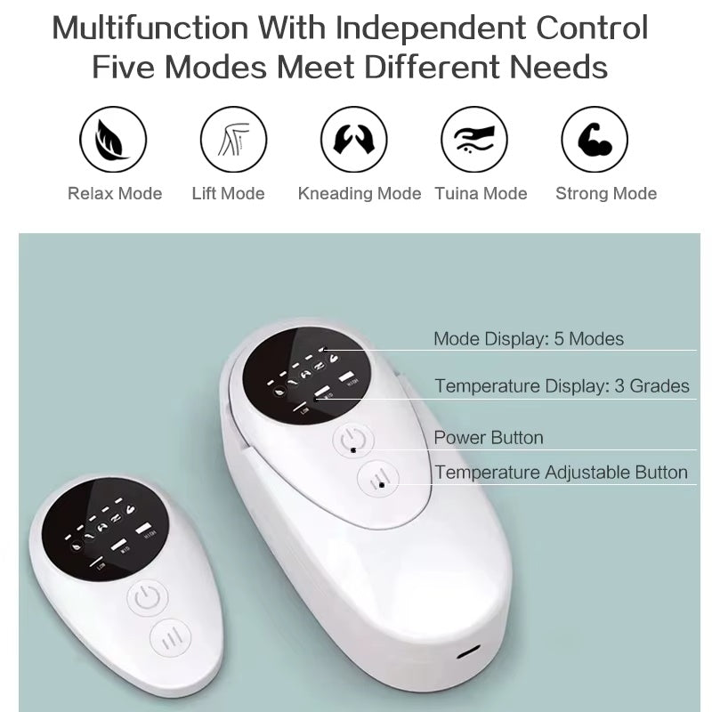 Leg Circulation Relaxation Massager Electric Leg Heat Vibration Calf Muscle Air Compression Leg Massage😍