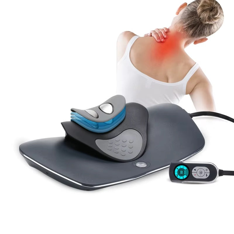 Electric Heat Therapy Massage Products Cervical Massager Traction Machine Pillow For Neck And Shoulder Massage😍