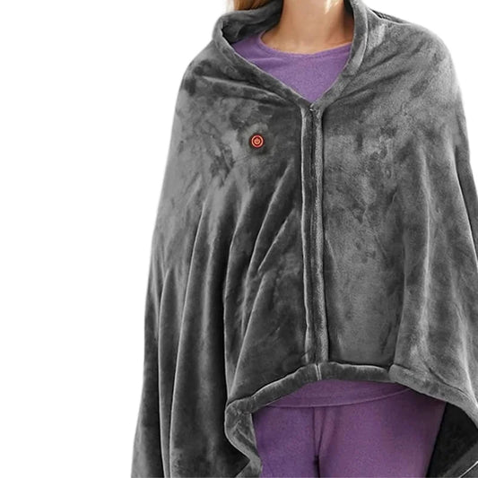 Office Wearable USB Electric Heated Blanket Washable Body Warmer Blanket Home 5v 3 Heated Level Throw Blanket 9 Heated Areas😍