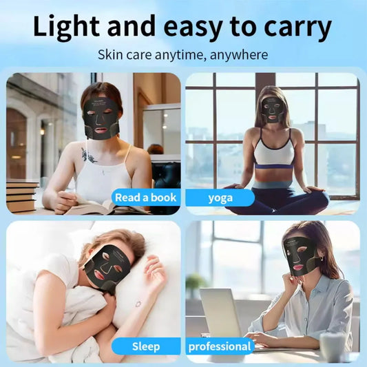 Red Light therapy Mask 460nm 660nm 850nm LED Beauty Devices Face Instrument Rejuvenation Skin Anti Aging Wrinkle Skin Repair😍