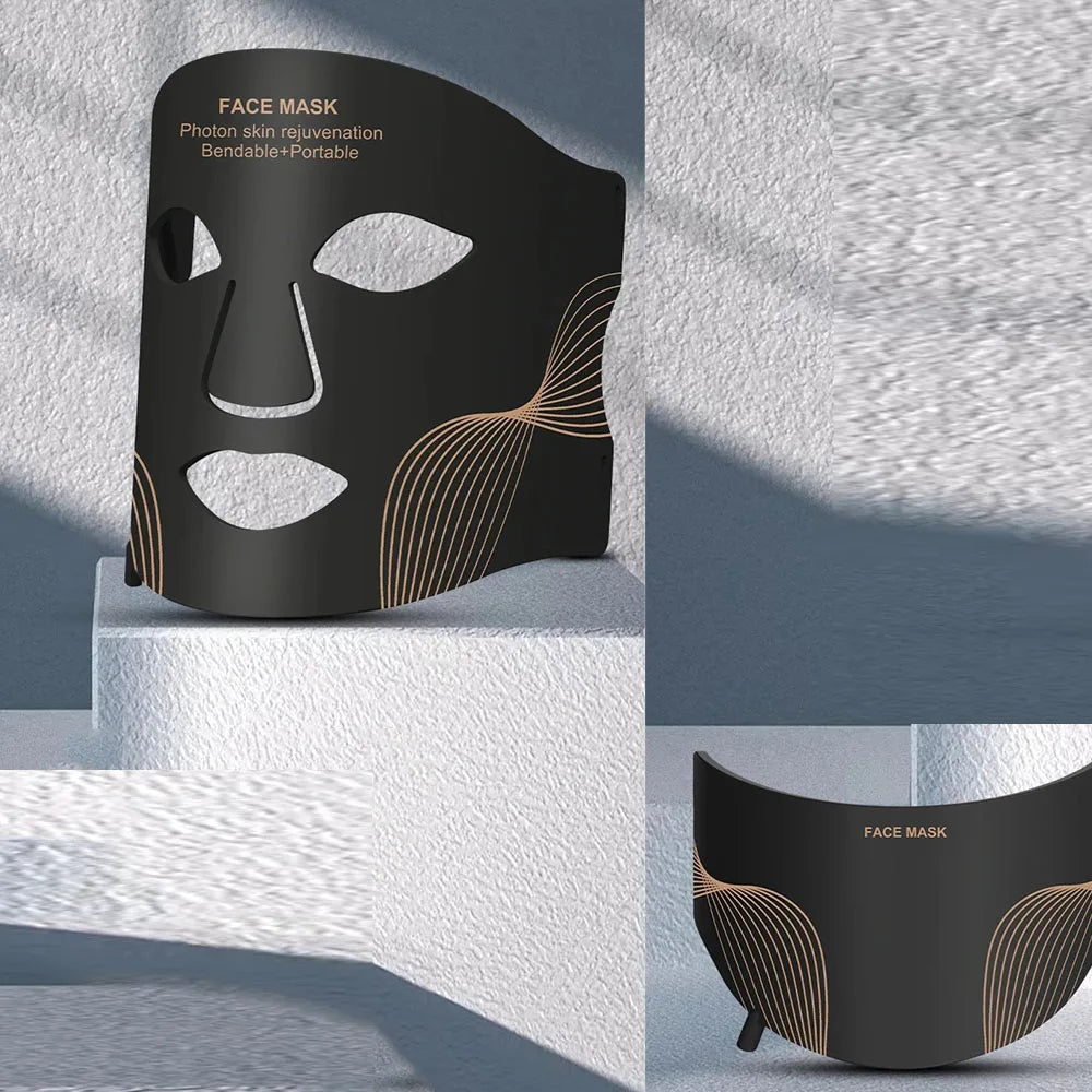 Red Light therapy Mask 460nm 660nm 850nm LED Beauty Devices Face Instrument Rejuvenation Skin Anti Aging Wrinkle Skin Repair😍