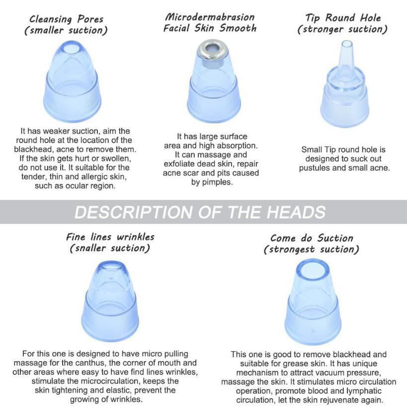 Blackhead Instrument Electric Suction Facial Washing Instrument Beauty Acne Cleaning Blackhead Suction Instrument😍