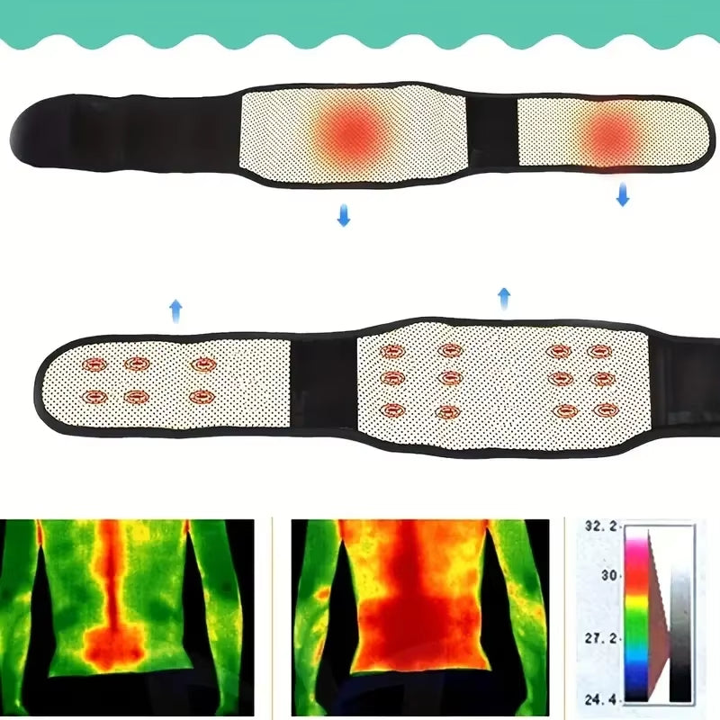 Adjustable Magnetic Back & Waist Massage Belt for Pain Relief😍