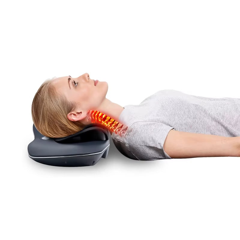 Electric Heat Therapy Massage Products Cervical Massager Traction Machine Pillow For Neck And Shoulder Massage😍